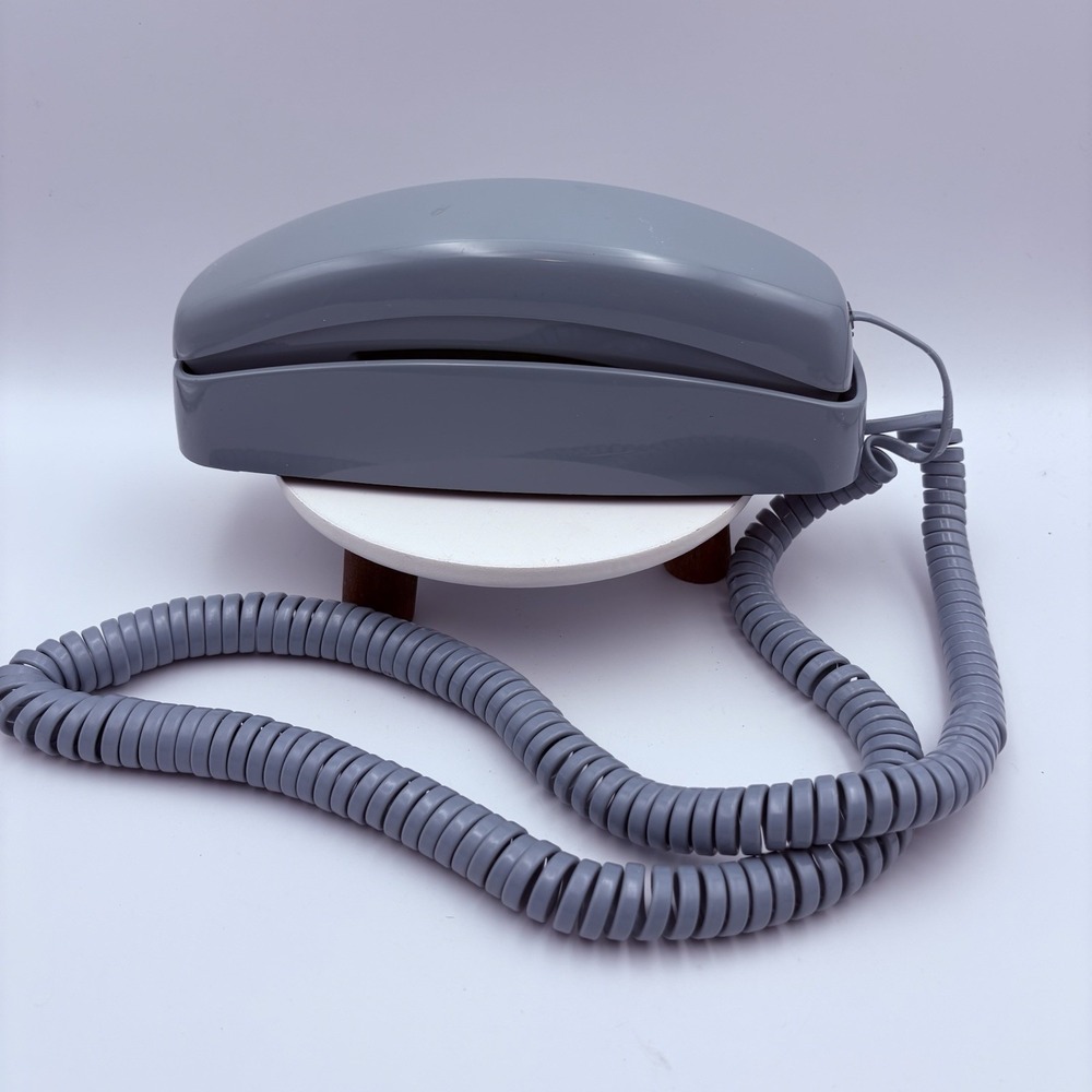 Vintage Phone AT&T Trimline 210 Telephone Light Blue Push Button Extra Long Cord